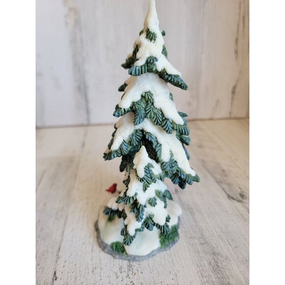 O'well vintage pine tree‎ deer woods Cardinal village accessory Xmas - Picture 5 of 6